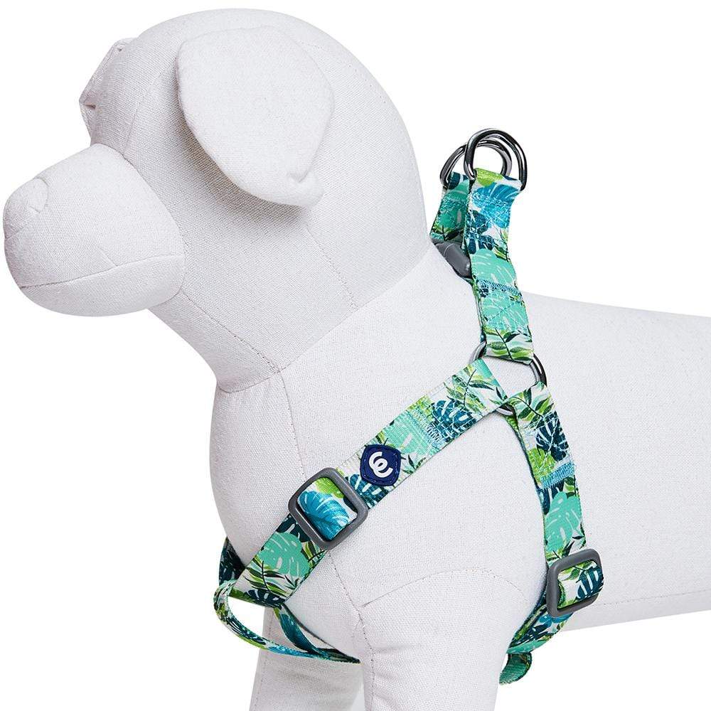 Summer Vacation Tropical Dog Harness, Palm Leaves Bahamas Hawaiian Harness